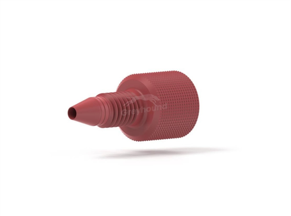 Picture of One-Piece Fingertight Male Nut Red 10-32 Coned, for 1/16" OD Tubing
